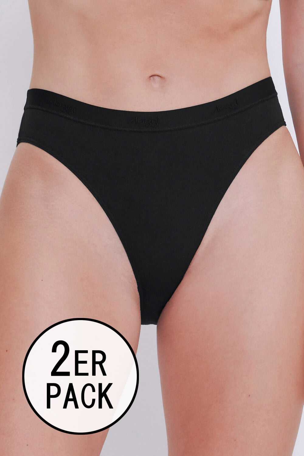 High Leg Slip im 2er Pack - GO CASUAL Sloggi