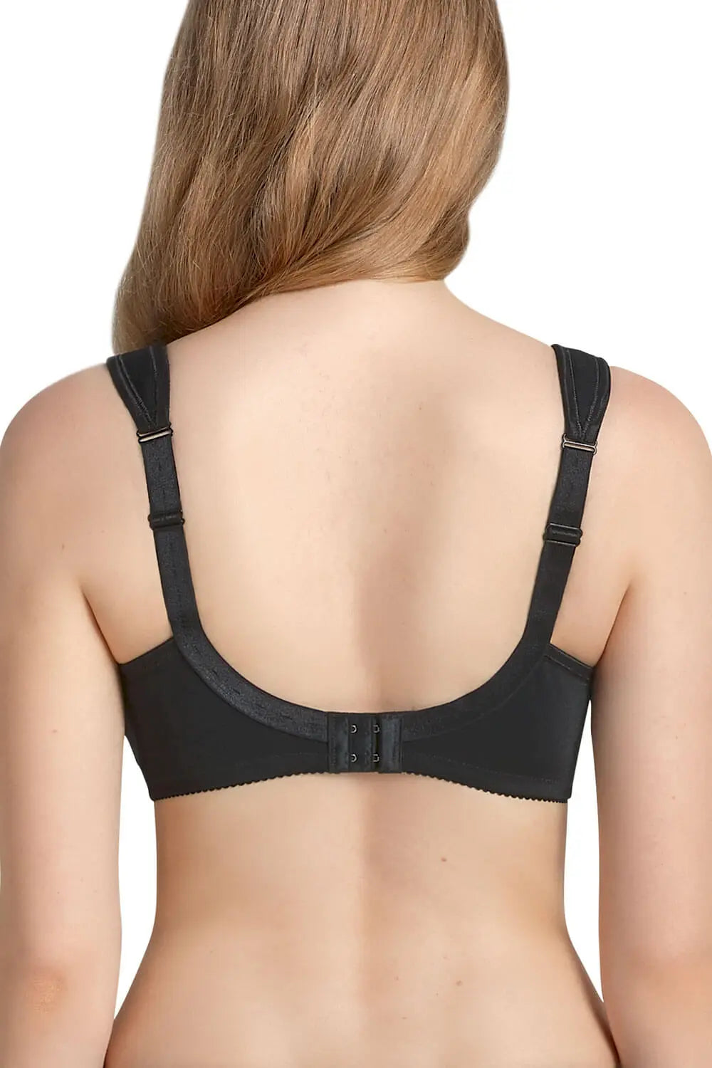 Entlastungs BH aus der femininen Unterwäsche-Serie SAFINA von der Marke Anita, Farbe: schwarz, Rückansicht