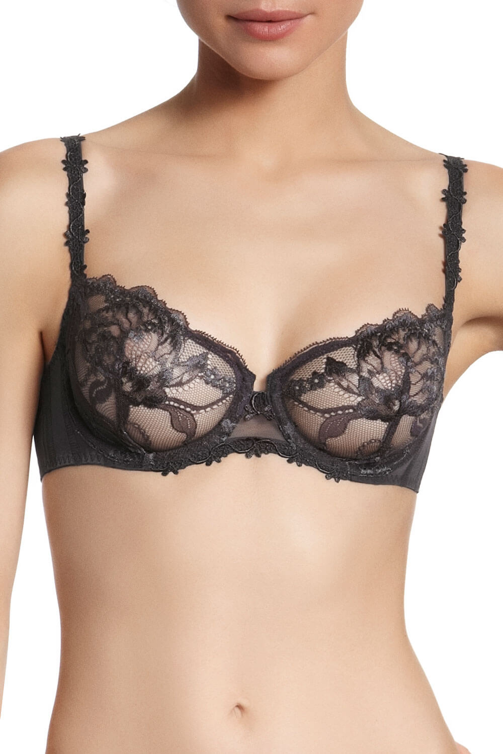 Halbschalen BH (anthrazit) - AMOUR Simone Perele