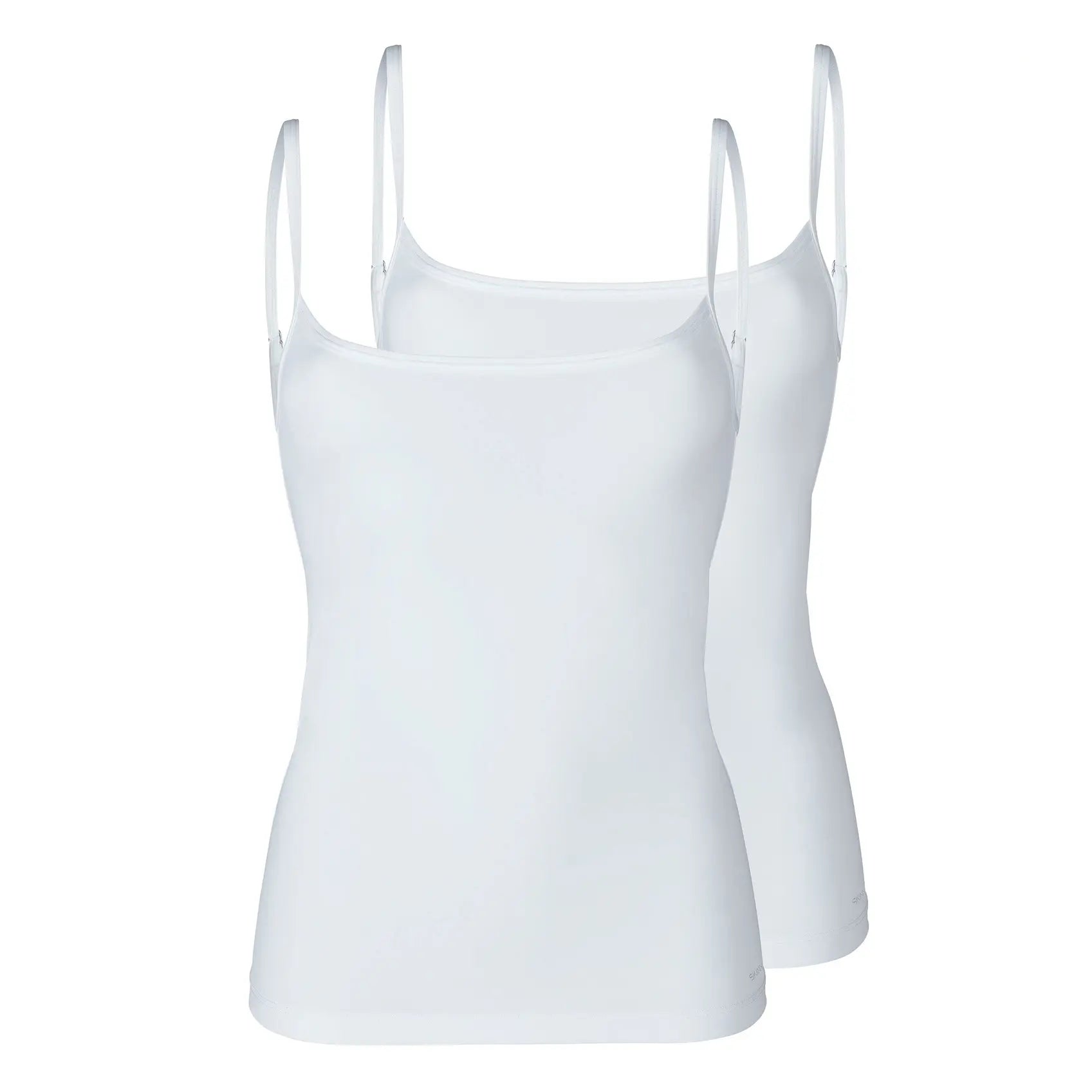Spaghettishirtim 2er Pack aus der Alltagswäsche-Serie ADVANTAGE COTTON STRETCH von der Marke Skiny, Farbe: white, Produktfoto