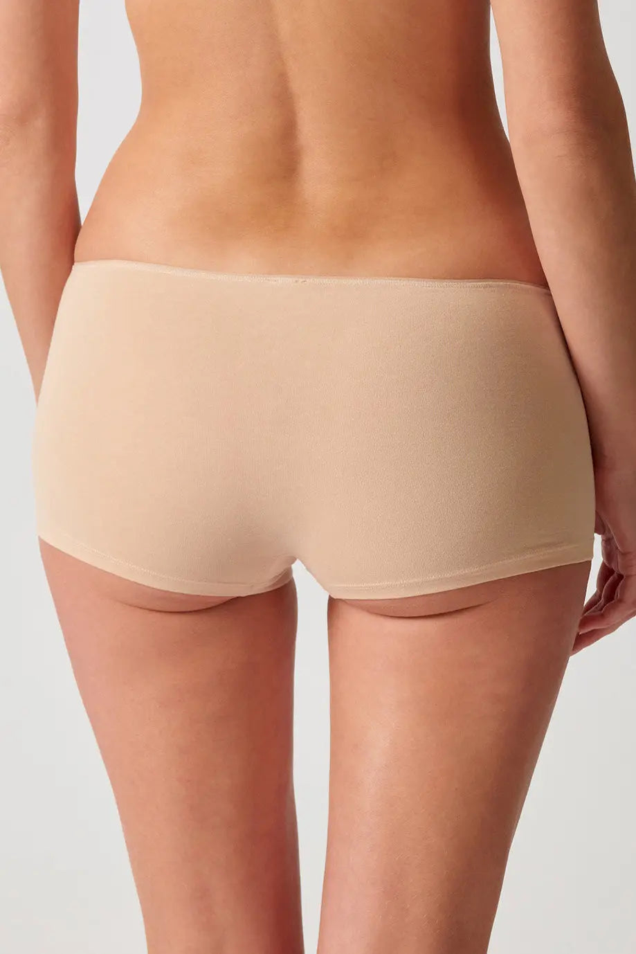 Boyleg Shorts im 2er Pack aus der Alltagswäsche-Serie ADVANTAGE COTTON STRETCH von der Marke Skiny, Farbe: beige, Rückansicht