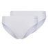 High Leg Slip im 2er Pack aus der Alltagswäsche-Serie ADVANTAGE COTTON STRETCH von der Marke Skiny, Farbe: white, Produktfoto