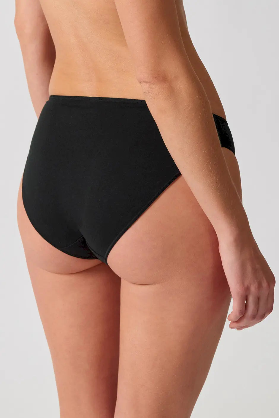 High Leg Slip im 2er Pack aus der Alltagswäsche-Serie ADVANTAGE COTTON STRETCH von der Marke Skiny, Farbe: black, Rückansicht