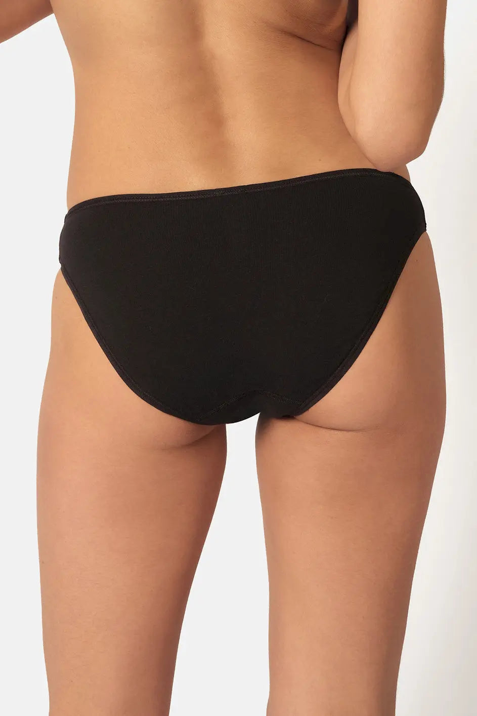 Rio Slip im 2er Pack aus der Alltagswäsche-Serie ADVANTAGE COTTON STRETCH von der Marke Skiny, Farbe: black, Rückansicht
