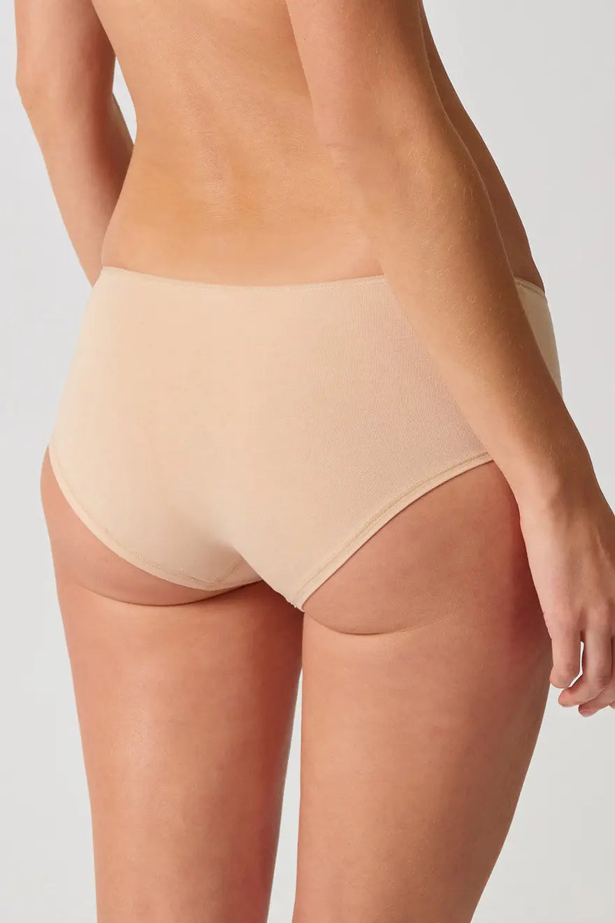 Panty im 2er Pack aus der Alltagswäsche-Serie ADVANTAGE COTTON STRETCH von der Marke Skiny, Farbe: beige, Rückansicht