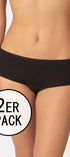 Panty im 2er Pack aus der Alltagswäsche-Serie ADVANTAGE COTTON STRETCH von der Marke Skiny, Farbe: black, Vorderansicht