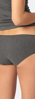 Panty im 2er Pack aus der Alltagswäsche-Serie ADVANTAGE COTTON STRETCH von der Marke Skiny, Farbe: anthra melange, Rückansicht