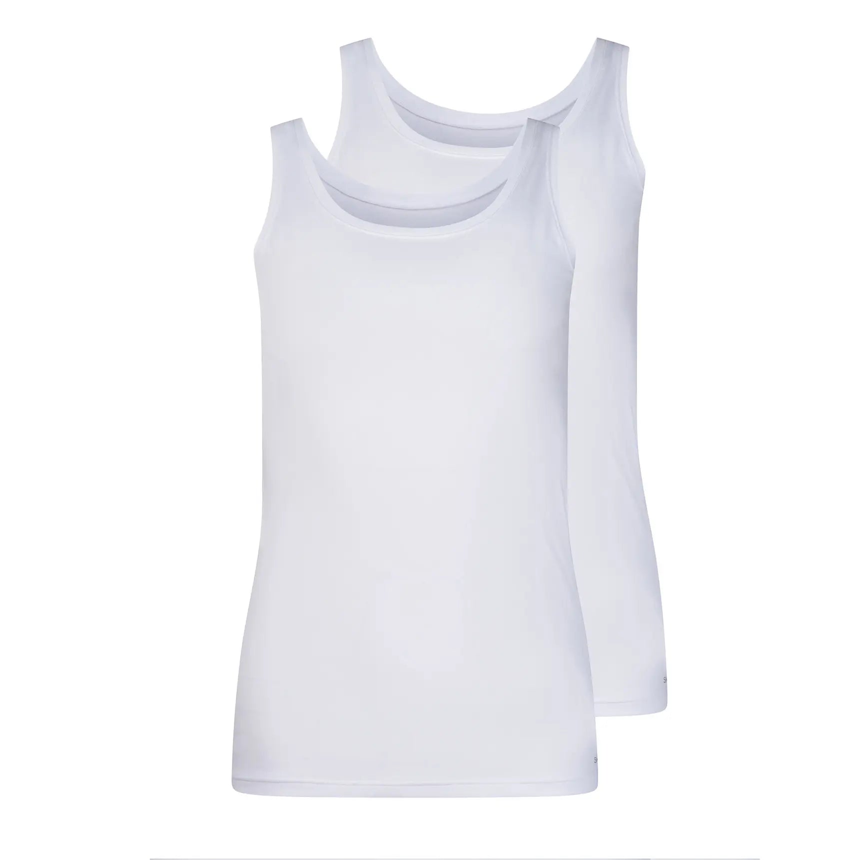 Tank Top im 2er Pack aus der Alltagswäsche-Serie ADVANTAGE COTTON STRETCH von der Marke Skiny, Farbe: white, Produktfoto