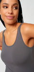Tank Top im 2er Pack aus der Alltagswäsche-Serie ADVANTAGE COTTON STRETCH von der Marke Skiny, Farbe: anthra melange, Detailansicht