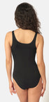 Body aus der Alltagswäsche-Serie ADVANTAGE COTTON STRETCH von der Marke Skiny, Farbe: black, Rückansicht