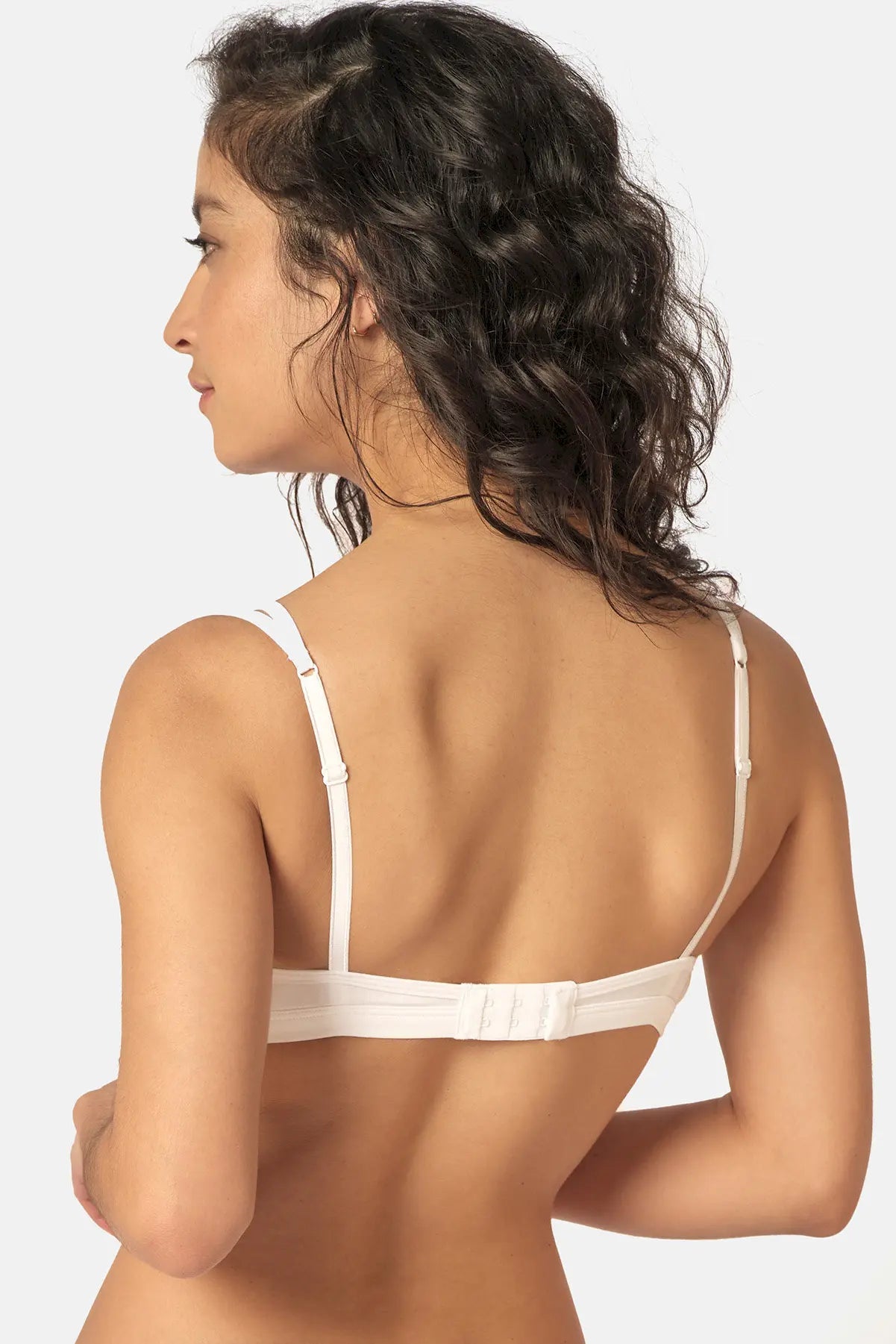 Triangel BH aus der Alltagswäsche-Serie ADVANTAGE COTTON STRETCH von der Marke Skiny, Farbe: white, Rückansicht