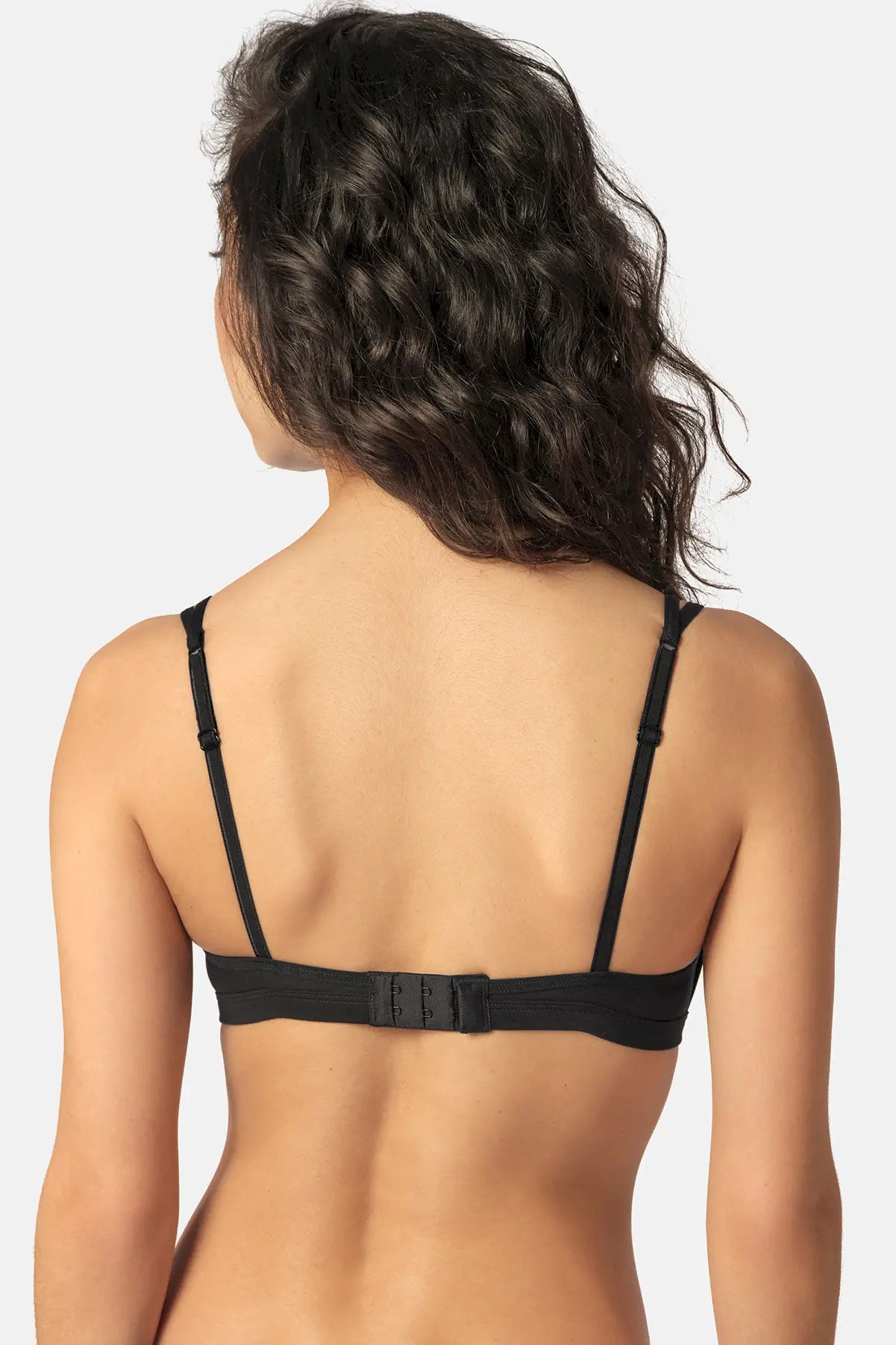 Triangel BH aus der Alltagswäsche-Serie ADVANTAGE COTTON STRETCH von der Marke Skiny, Farbe: black, Rückansicht