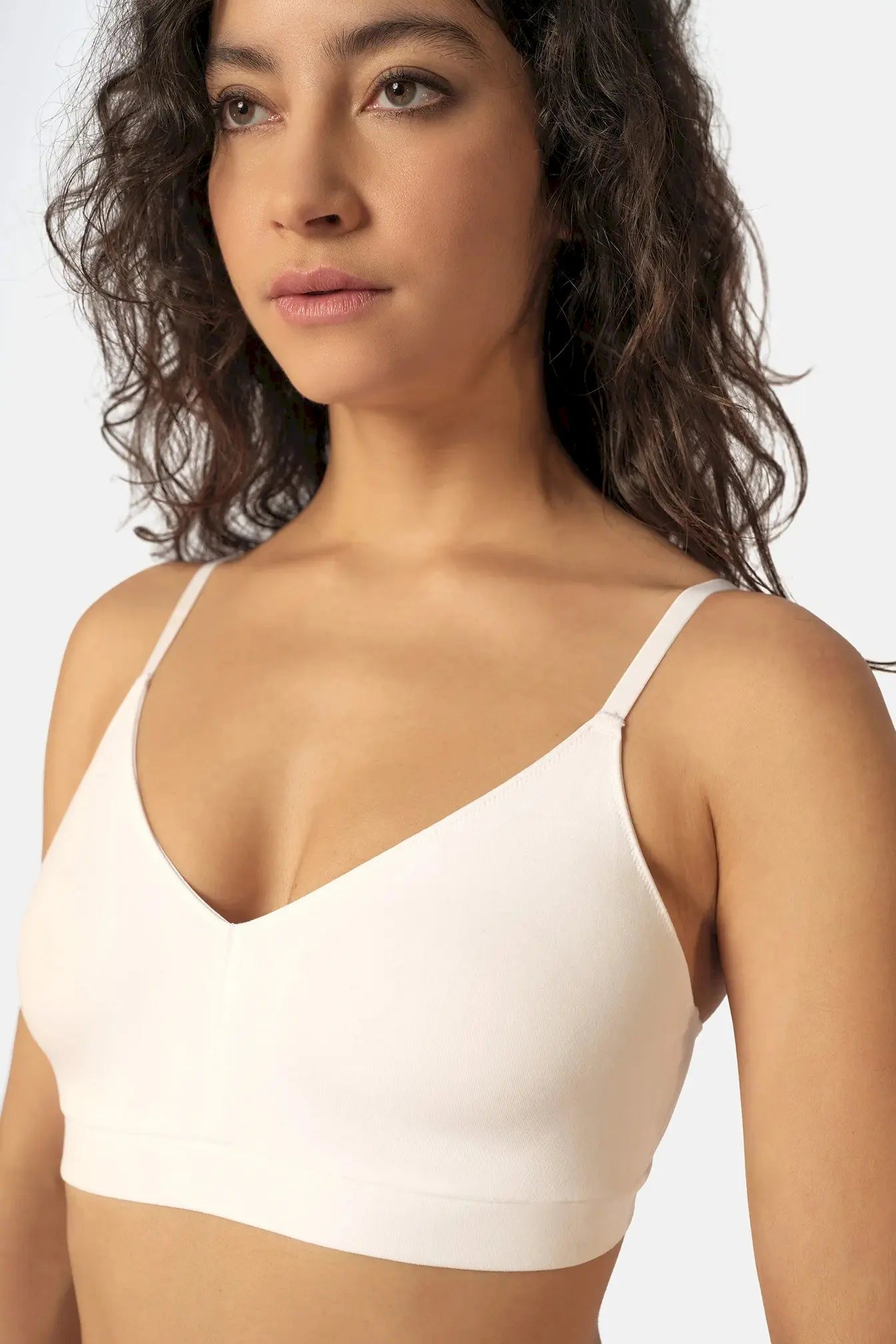 Soft BH aus der Alltagswäsche-Serie ADVANTAGE COTTON STRETCH von der Marke Skiny, Farbe: white, Seitenansicht