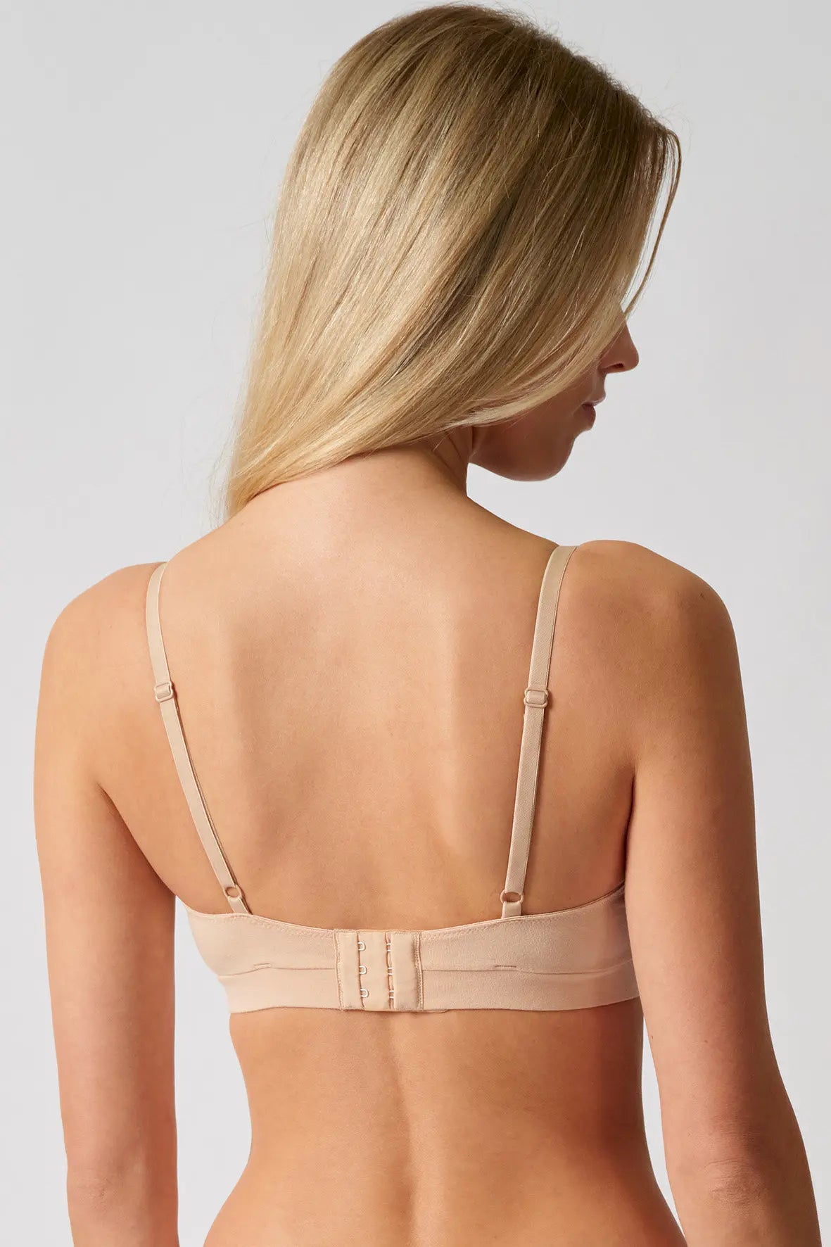 Soft BH aus der Alltagswäsche-Serie ADVANTAGE COTTON STRETCH von der Marke Skiny, Farbe: beige, Rückansicht
