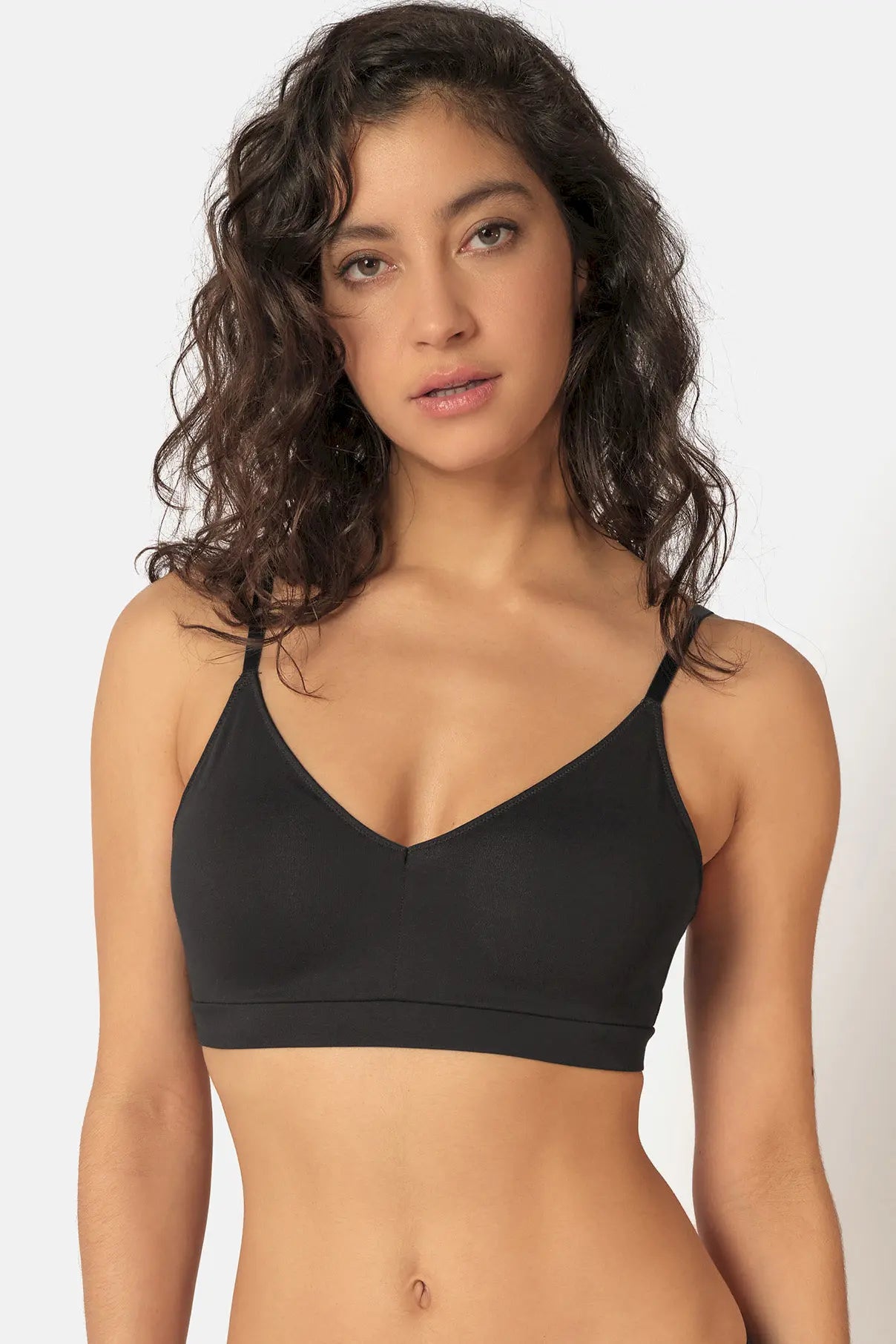 Soft BH aus der Alltagswäsche-Serie ADVANTAGE COTTON STRETCH von der Marke Skiny, Farbe: black, Vorderansicht