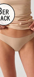 Rio Slip im 3er Pack aus der Alltagswäsche-Serie ADVANTAGE COTTON STRETCH von der Marke Skiny, Farbe: beige, Vorderansicht