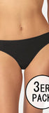 Rio Slip im 3er Pack aus der Alltagswäsche-Serie ADVANTAGE COTTON STRETCH von der Marke Skiny, Farbe: black, Vorderansicht