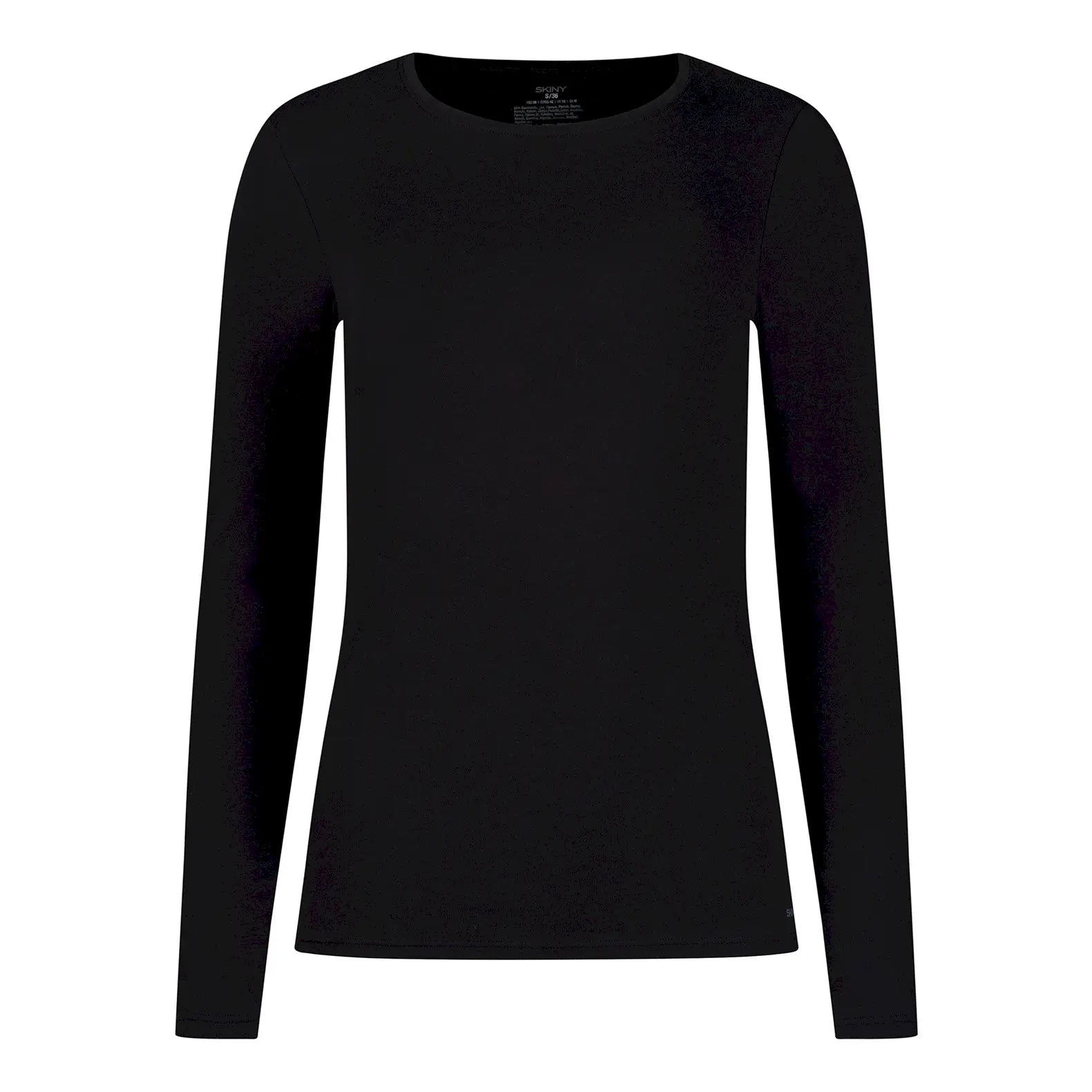 Langarm Shirt aus der Alltagswäsche-Serie ADVANTAGE COTTON STRETCH von der Marke Skiny, Farbe: black, Produktfoto