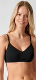 Soft-BH aus der Alltagswäsche-Serie ADVANTAGE COTTON STRETCH von der Marke Skiny, Farbe: black, Vorderansicht