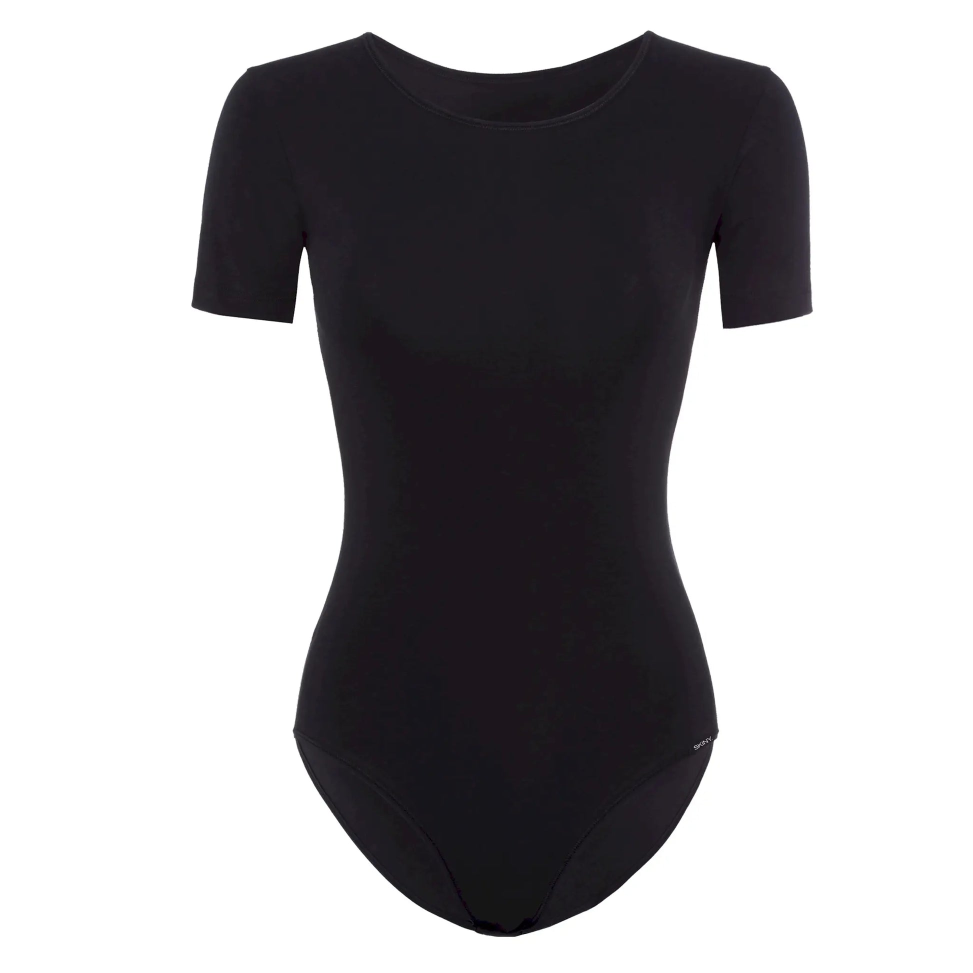 Kurzarm Body aus der Basicunterwäsche-Serie COTTON BODIES von der Marke Skiny, Farbe: black, Produktfoto