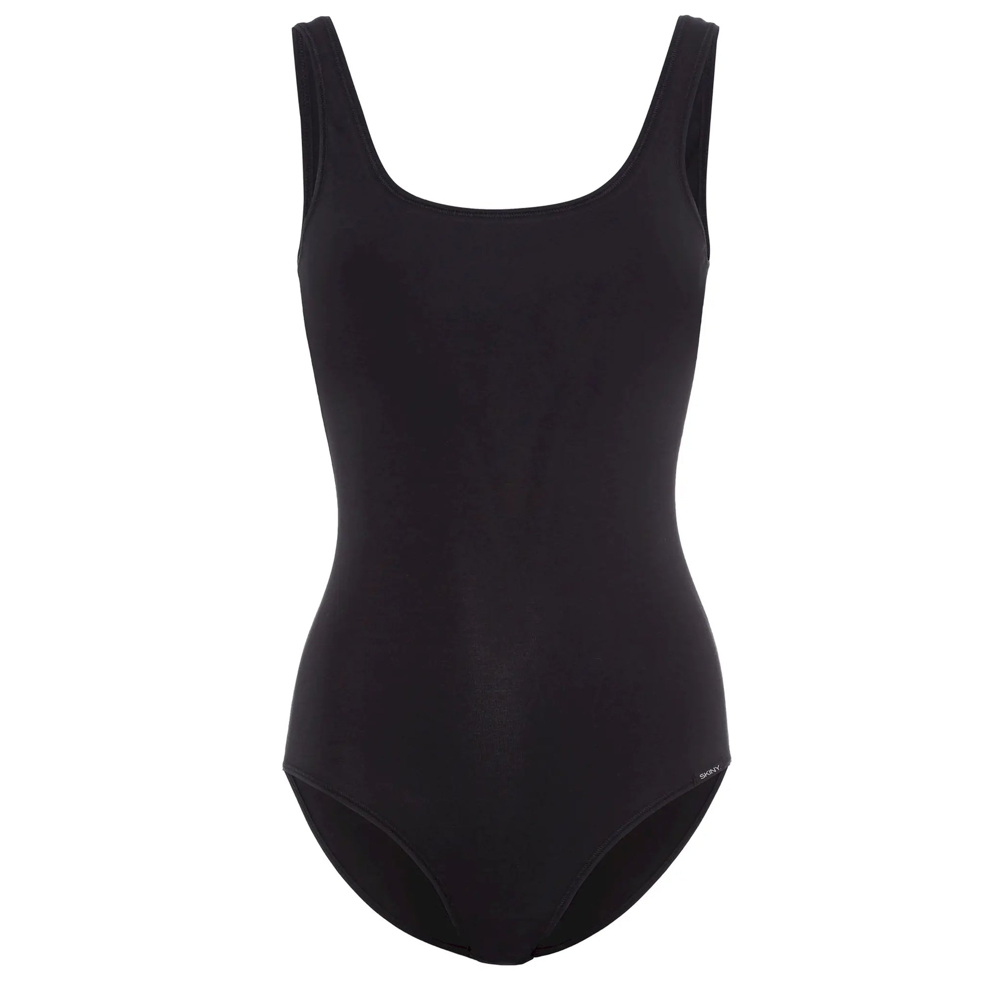 Trägerbody aus der Basicunterwäsche-Serie COTTON BODIES von der Marke Skiny, Farbe: black, Produktfoto