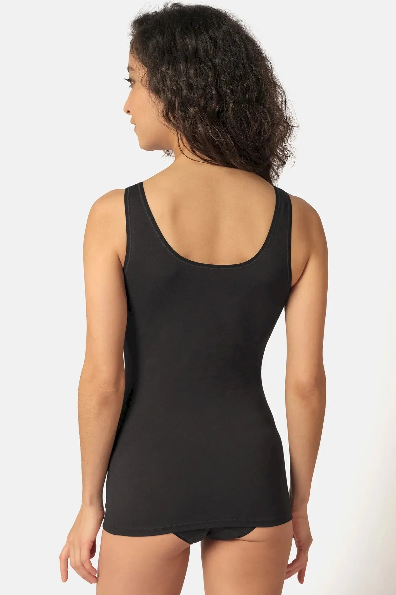 Tank Top aus der Basicunterwäsche-Serie COTTON TANK TOP von der Marke Skiny, Farbe: trio selection, Rückansicht