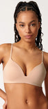 Triangel BH gepaddet aus der Baumwollunterwäsche-Serie CLASSICOTTON Skiny, Farbe: beige, Vorderansicht