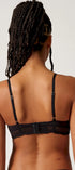 Triangel BH gepaddet aus der Baumwollunterwäsche-Serie CLASSICOTTON Skiny, Farbe: black, Rückansicht