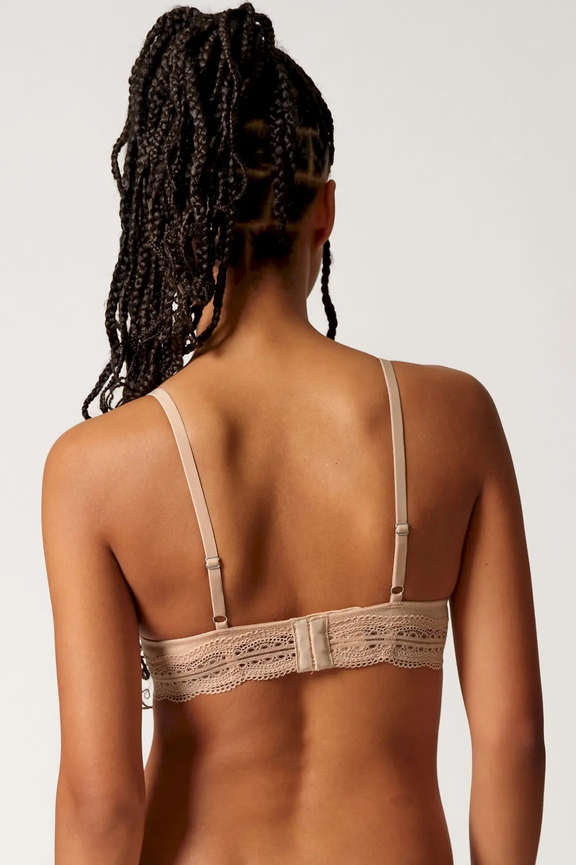 Schalen BH aus der Baumwollunterwäsche-Serie CLASSICOTTON Skiny, Farbe: beige, Rückansicht