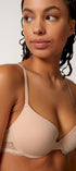 Schalen BH aus der Baumwollunterwäsche-Serie CLASSICOTTON Skiny, Farbe: beige, Seitenansicht