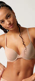 Schalen BH aus der Baumwollunterwäsche-Serie CLASSICOTTON Skiny, Farbe: beige, Vorderansicht