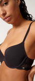 Schalen BH aus der Baumwollunterwäsche-Serie CLASSICOTTON Skiny, Farbe: black, Seitenansicht