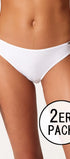 Rio Slip im 2er Pack aus der Baumwollunterwäsche-Serie CLASSICOTTON Skiny, Farbe: white, Vorderansicht