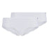 Cheeky Panty im 2er Pack aus der Baumwollunterwäsche-Serie CLASSICOTTON Skiny, Farbe: white, Produktfoto