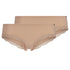 Cheeky Panty im 2er Pack aus der Baumwollunterwäsche-Serie CLASSICOTTON Skiny, Farbe: beige, Produktfoto