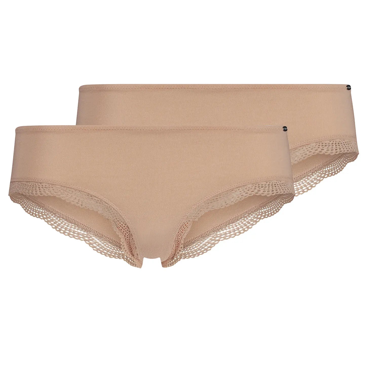 Cheeky Panty im 2er Pack aus der Baumwollunterwäsche-Serie CLASSICOTTON Skiny, Farbe: beige, Produktfoto
