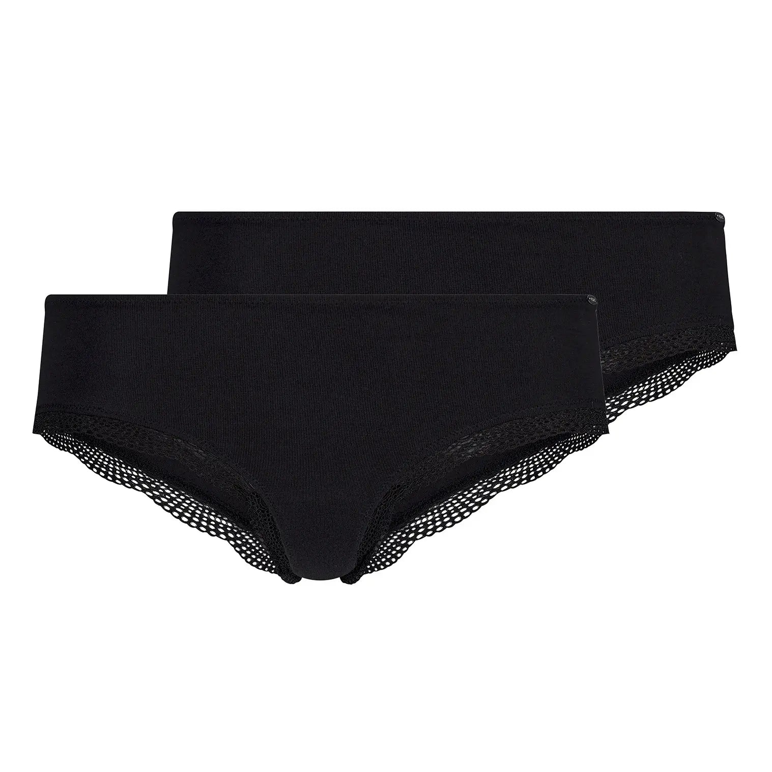 Cheeky Panty im 2er Pack aus der Baumwollunterwäsche-Serie CLASSICOTTON Skiny, Farbe: black, Produktfoto