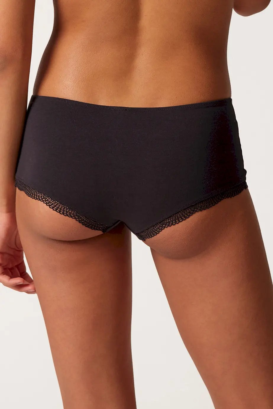 Pant im 2er Pack aus der Baumwollunterwäsche-Serie CLASSICOTTON Skiny, Farbe: black, Rückansicht
