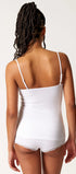 Spaghettishirt aus der Baumwollunterwäsche-Serie CLASSICOTTON Skiny, Farbe: white, Rückansicht