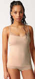 Spaghettishirt aus der Baumwollunterwäsche-Serie CLASSICOTTON Skiny, Farbe: beige, Vorderansicht
