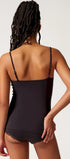 Spaghettishirt aus der Baumwollunterwäsche-Serie CLASSICOTTON Skiny, Farbe: black, Rückansicht