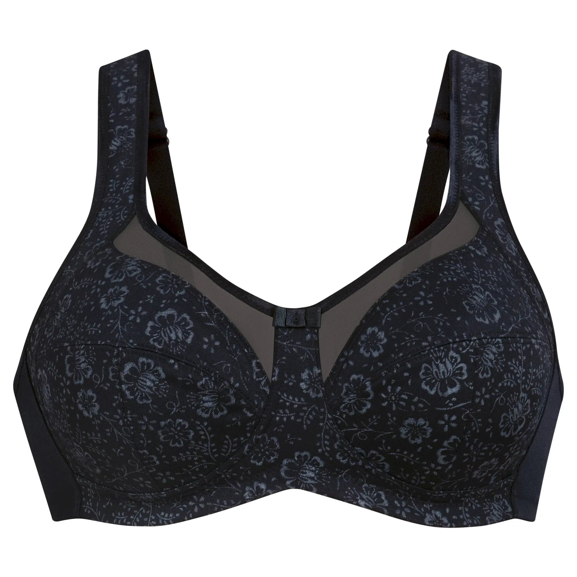 Komfort-BH ohne Bügel aus der Damenunterwäsche-Serie CLARA ART von der Marke Anita, Farbe: schwarz-anthrazit, Produktfoto