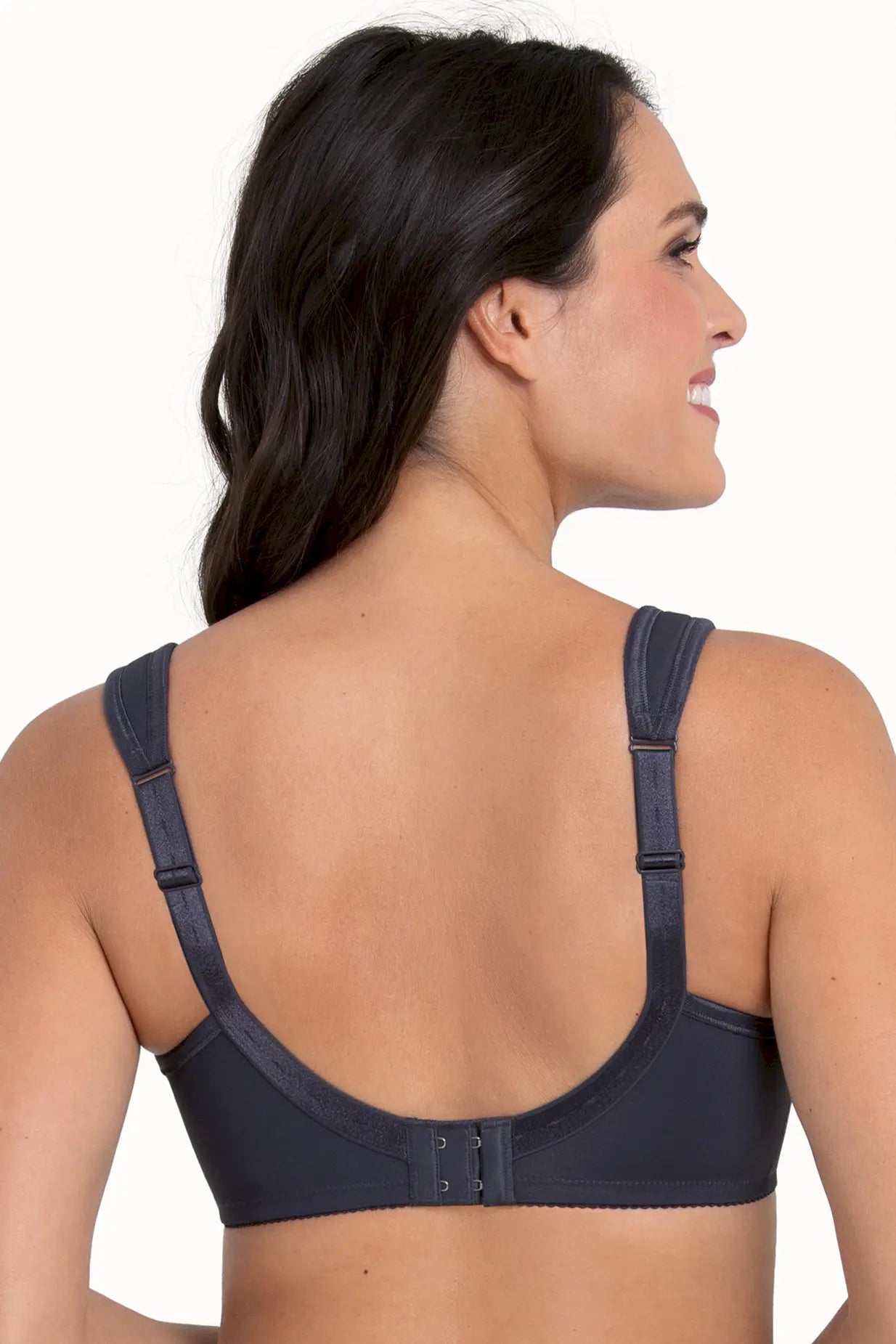 Femininer Entlastungs-BH aus der Damenunterwäsche-Serie SAFINA von der Marke Anita, Farbe: shadow blue, Rückansicht