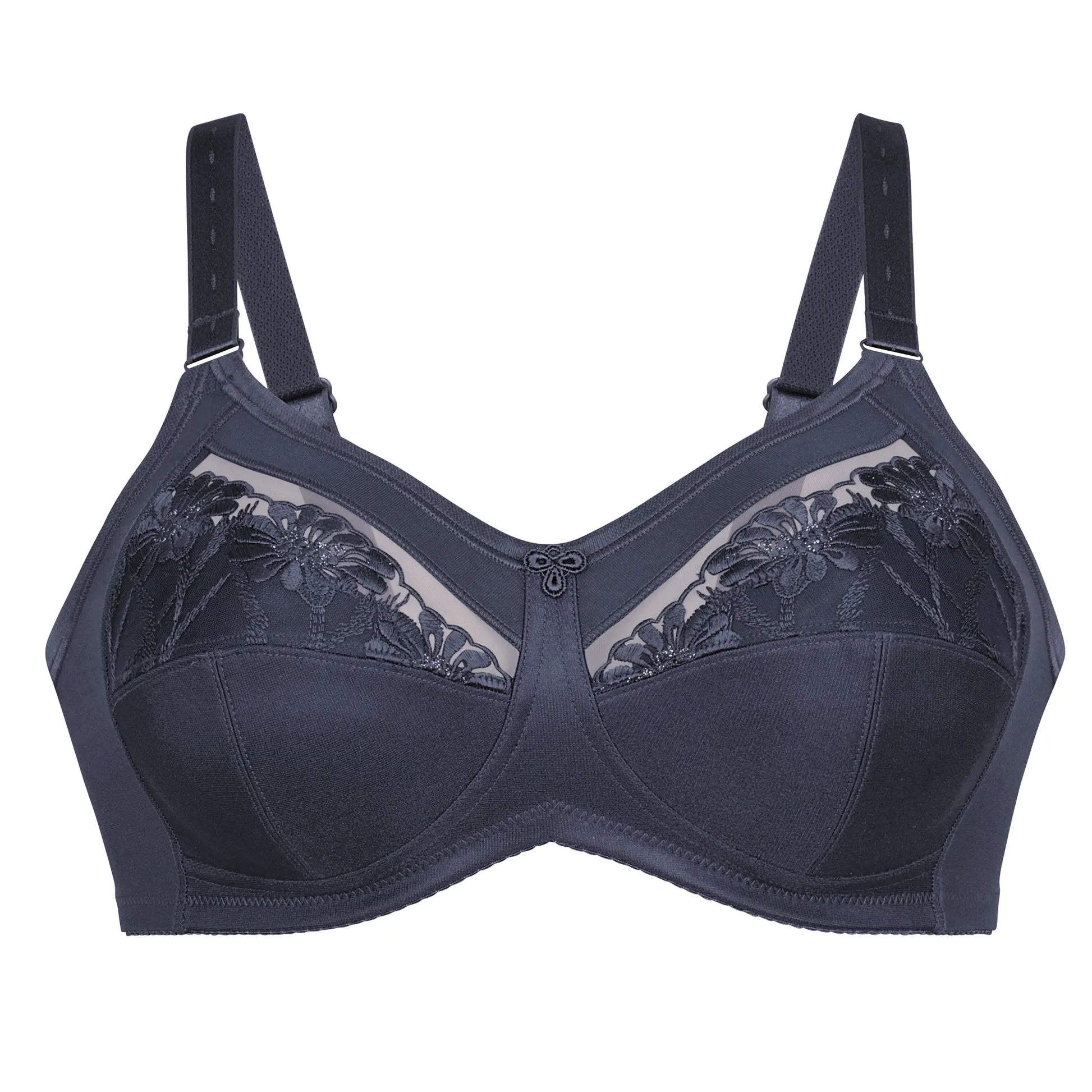 Femininer Komfort-BH aus der Damenunterwäsche-Serie SAFINA von der Marke Anita, Farbe: shadow blue, Produktfoto