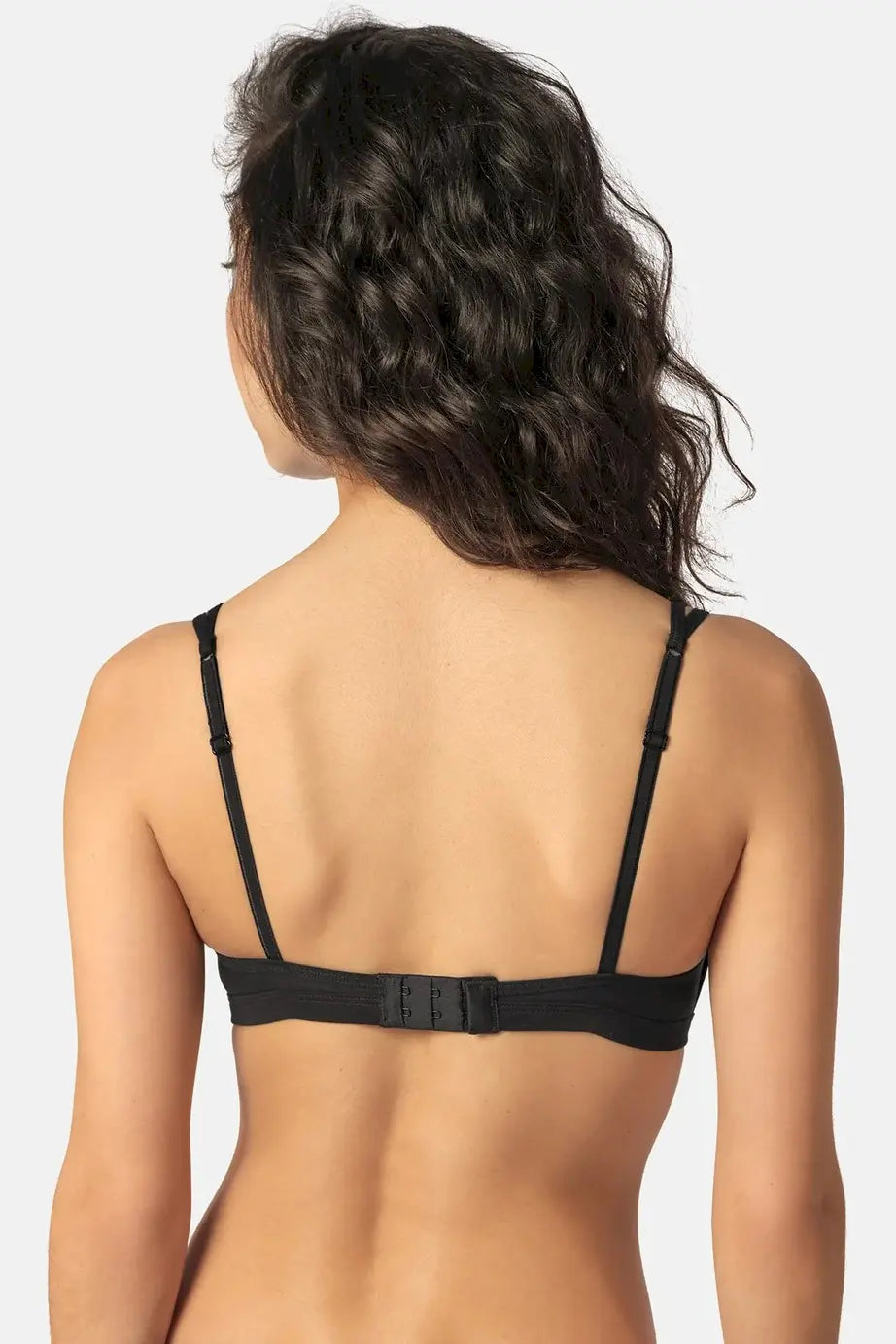 Triangel-BH aus der Damenunterwäsche-Serie COTTON ESSENTIALS von der Marke Skiny, Farbe: black, Rückansicht
