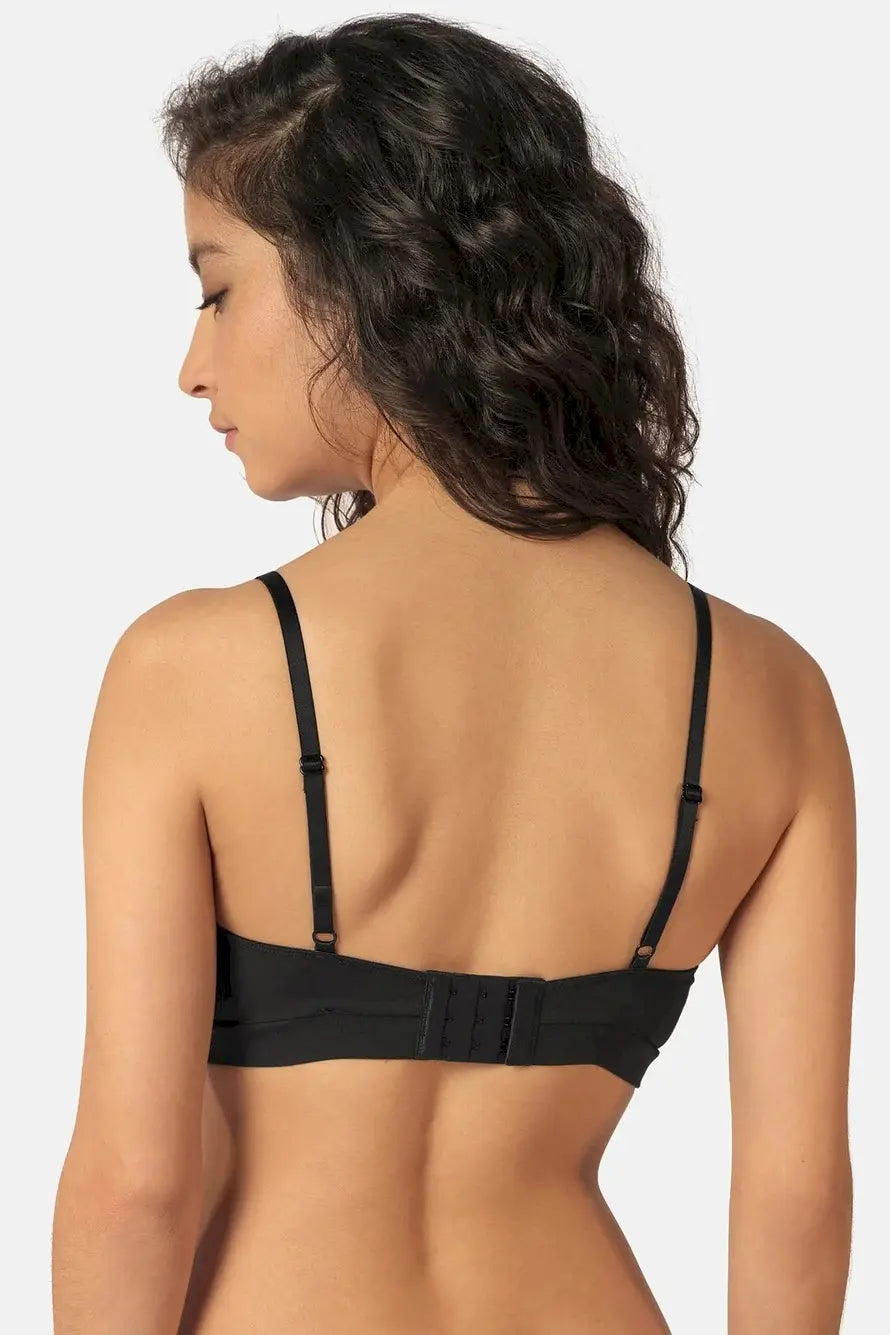 Bustier aus der Damenunterwäsche-Serie COTTON ESSENTIALS von der Marke Skiny, Farbe: black, Rückansicht