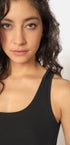 Tank Top aus der Damenunterwäsche-Serie COTTON ESSENTIALS von der Marke Skiny, Farbe: black, Detailansicht