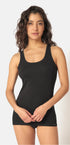 Tank Top aus der Damenunterwäsche-Serie COTTON ESSENTIALS von der Marke Skiny, Farbe: black, Vorderansicht