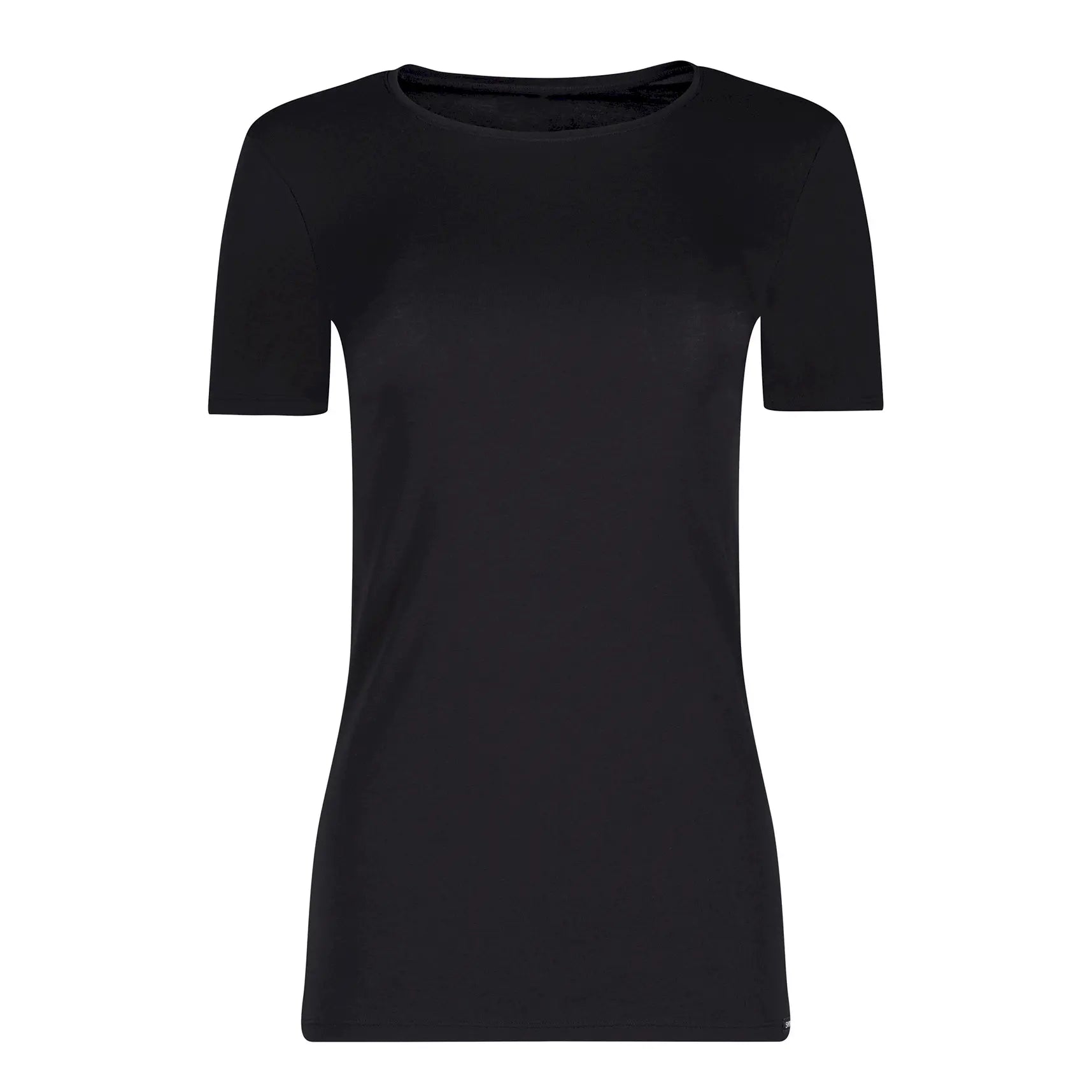 T-Shirt aus der Damenunterwäsche-Serie COTTON ESSENTIALS von der Marke Skiny, Farbe: black, Produktfoto