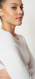 Langarmshirt aus der Damenunterwäsche-Serie COTTON ESSENTIALS von der Marke Skiny, Farbe: white, Detailansicht